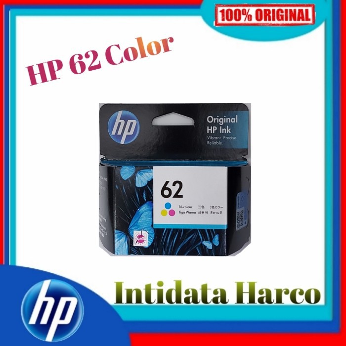 CARTRIDGE HP 62 COLOR .. ORIGINAL 100% HP62 C WARNA