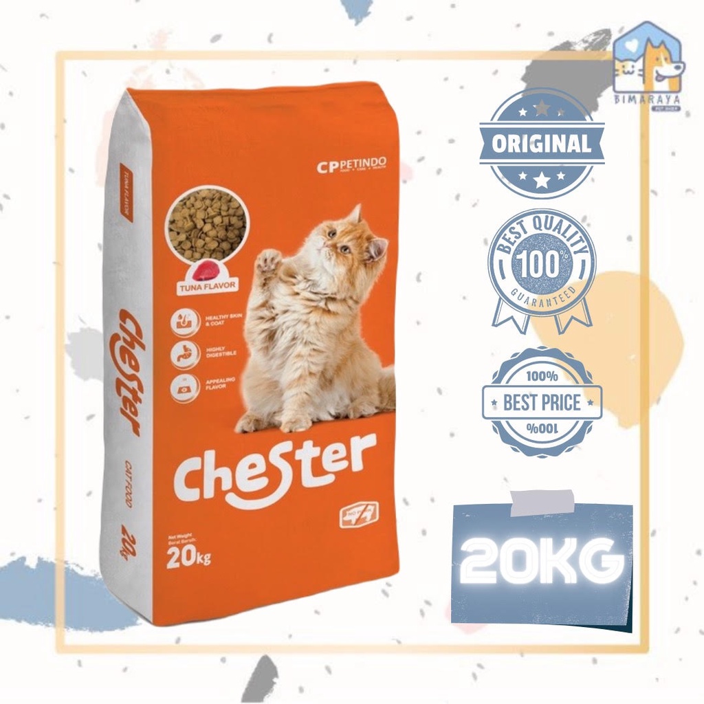 CHESTER CAT FOOD / MAKANAN KUCING 20KG FRESHPACK (KHUSUS GOJEK/GRAB)