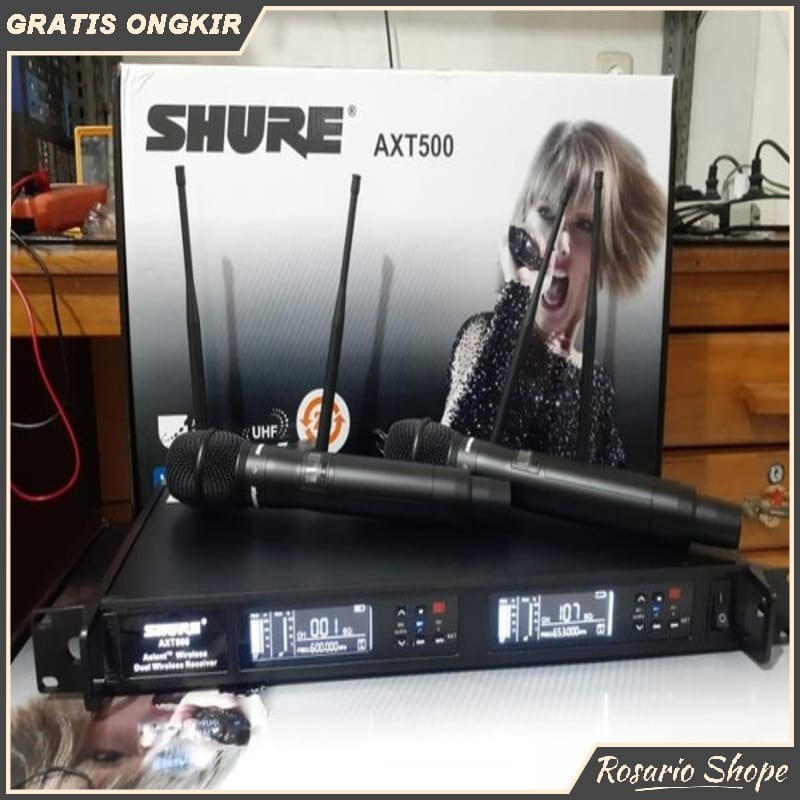 mic wireless Shure AXT500 AXT 500 Handheld multi channel microphone