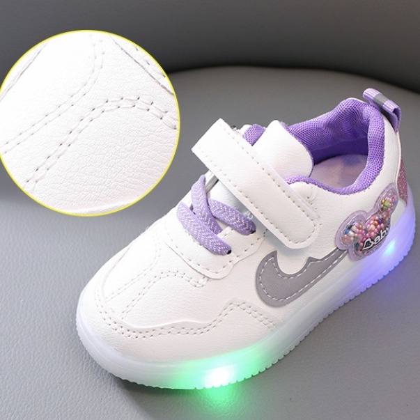 babyfit [21-30] sepatu sneakers anak sepatu lampu led MITCHI SAND jm-0510r