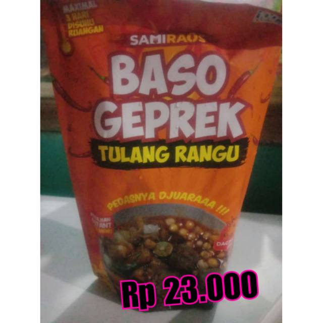 

SAMIRAOS BASO GEPREK TULANG RANGU