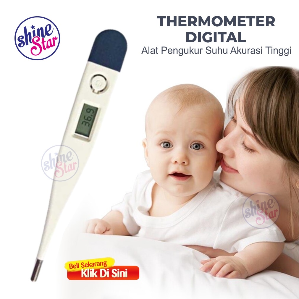 Bisa COD - Termometer Digital /Thermometer -  Akurat Pengukur Suhu Tubuh Orang Dewasa Anak dan Bayi