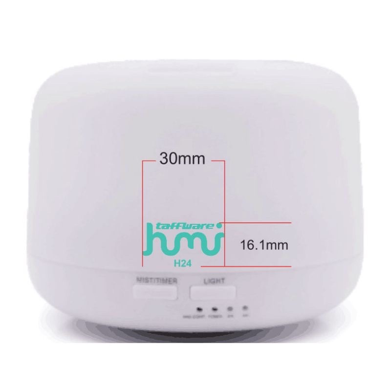 HMS Air Humidifier Diffuser 300ml + Lampu RGB 7 Warna Aroma Terapi