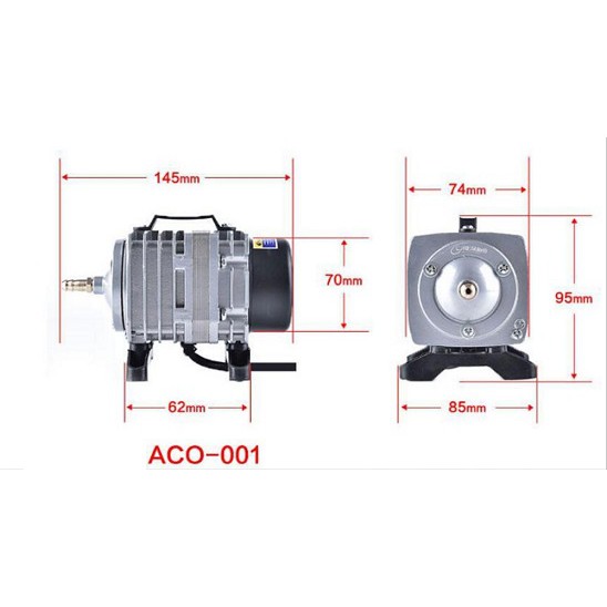 Resun ACO 001 Pompa Udara Aerator Aquarium Kolam Hidroponik ACO001