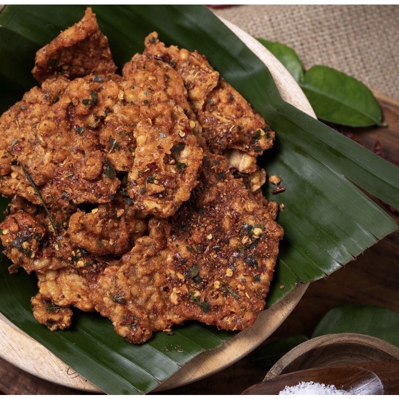 

Tempe Krispy Pedas Daun Jeruk Cemilan Murah