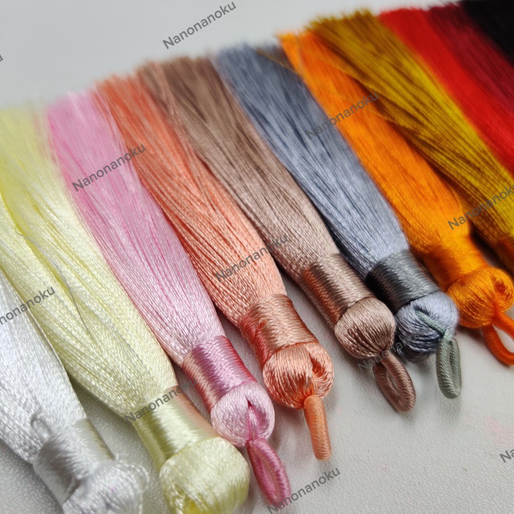 Tasel Rumbai Tebal Polos Warna Tassel Bahan Craft Hamper Tasbih