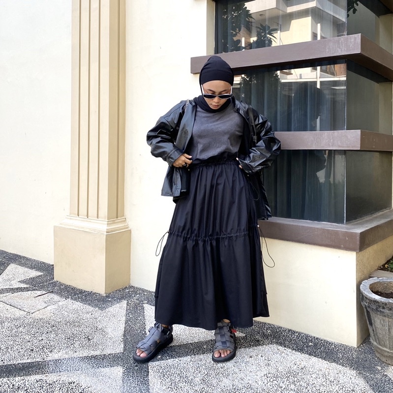 Basic Skirt Alcore All Size Cotton Material