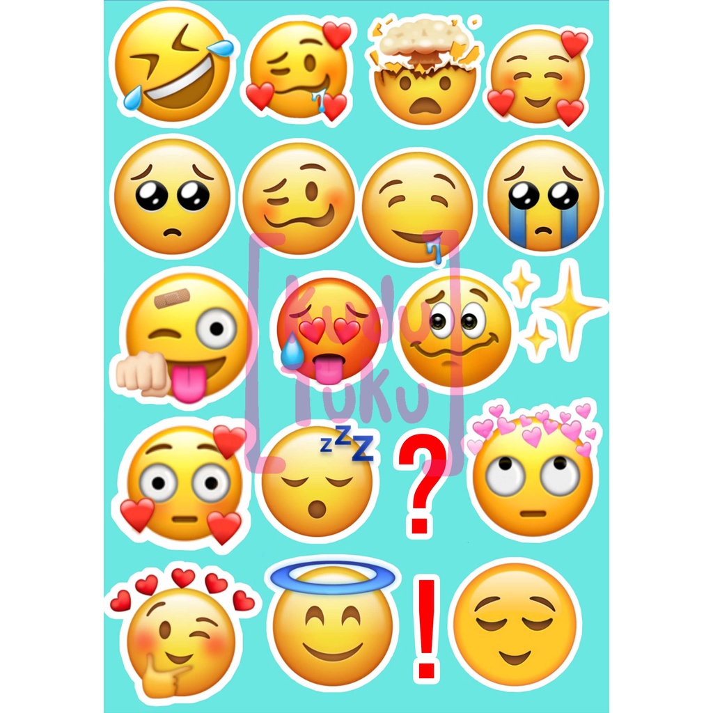 

STKR EMOTIcON STICKER / STICKER EMO / STICKER HELM / STICKER LAPTOP