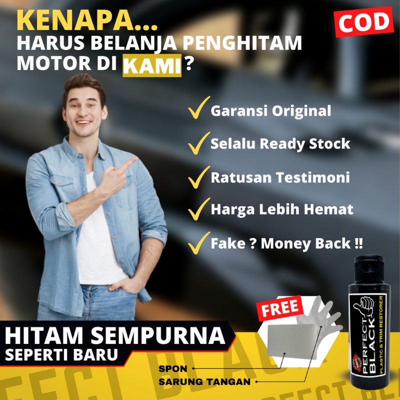 penghitam body bodi motor mobil permanen back to black kilap premium