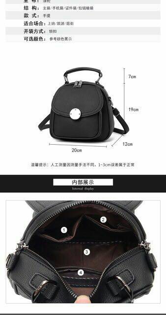 LADIESBAG - HOT RESTOCK TAS RANSEL MULTIFUNGSI BISA SELEMPANG IMPORT LB - 503