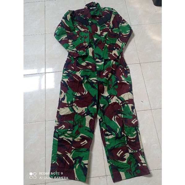 Wearpack loreng standar tni-wearpack canvas jatah tni-katelpak loreng-coverall-ovroll-werpak