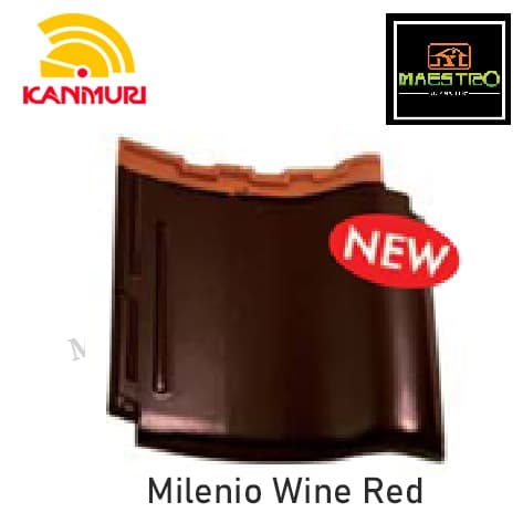 KANMURI Genteng Keramik Milenio Wine Red