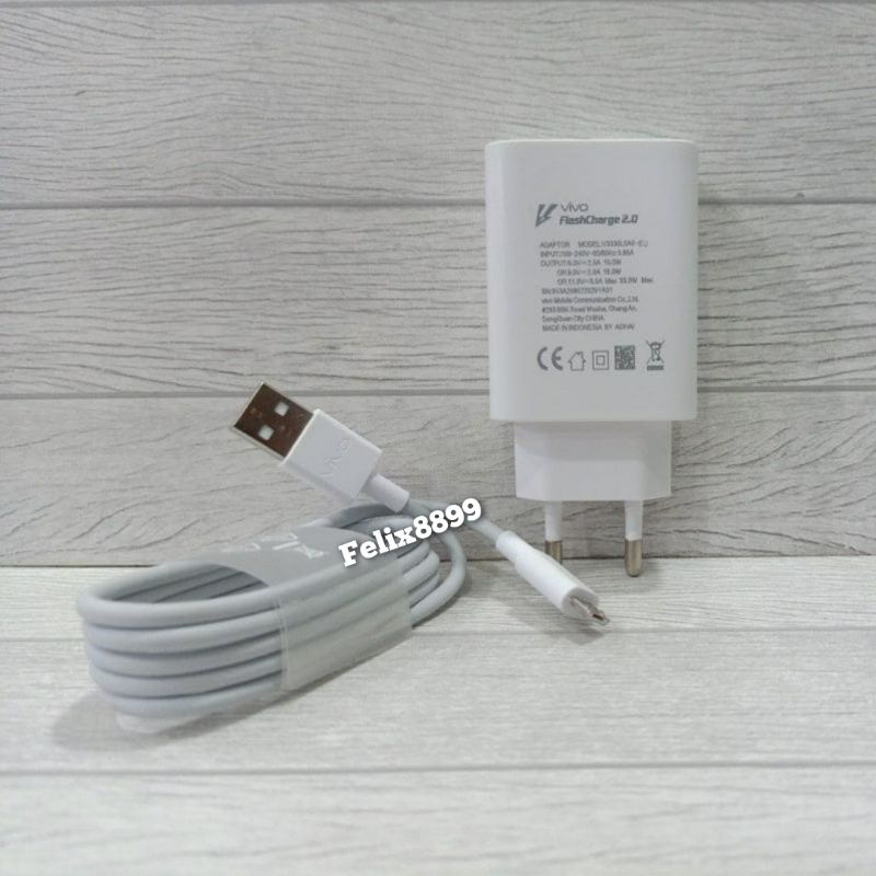 Charger Vivo S1 Z1 Pro Z1Pro / Y1S Original 100% 18W Fast Charging Micro USB