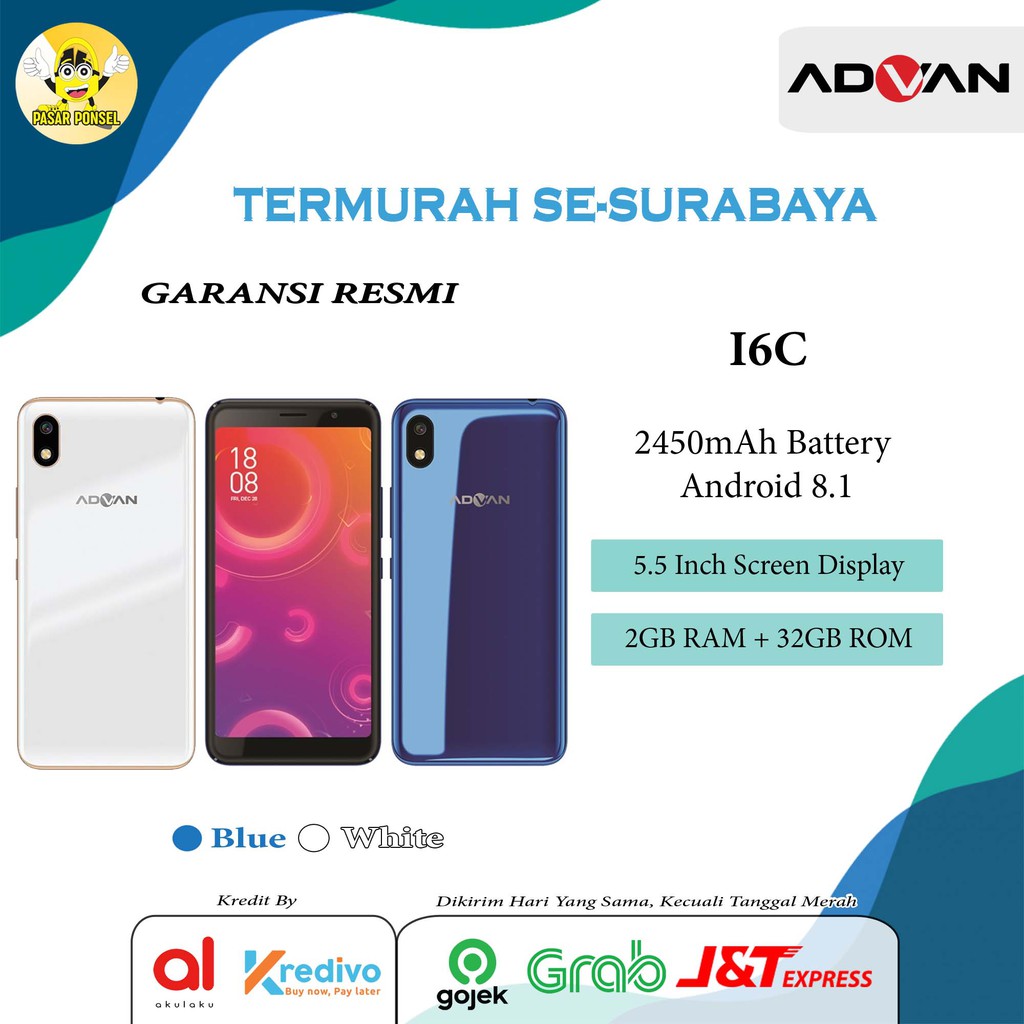 Hp Advan I6c Garansi Resmi Termurah Se Surabaya Shopee Indonesia