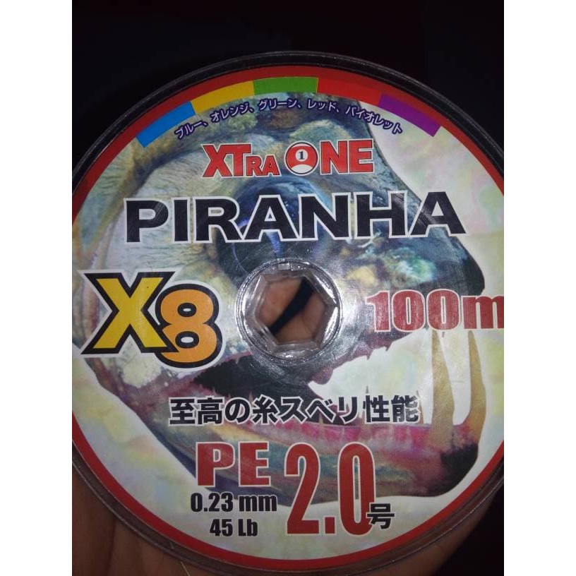 Benang Pe Xtra One Piranha #2 X8