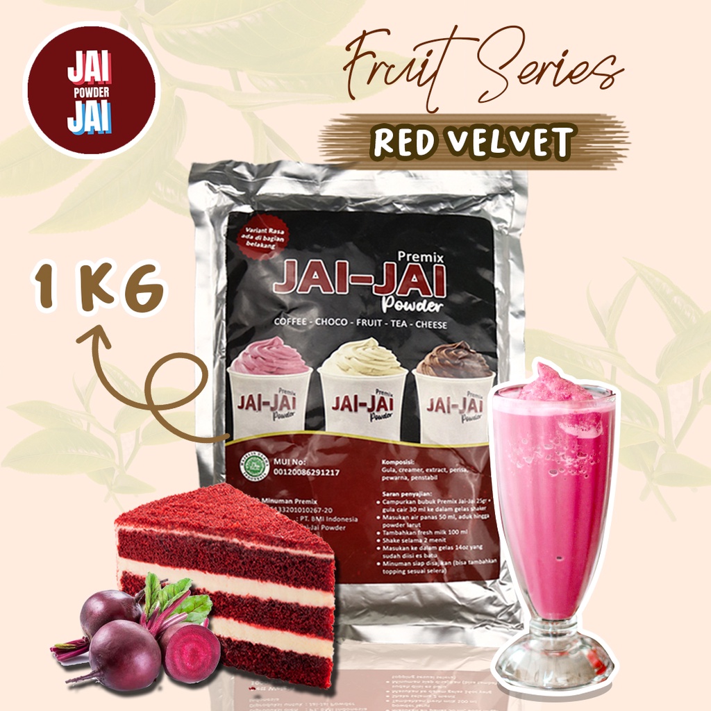 

Bubuk Minuman 1kg - RED VELVET - Jai Jai Powder