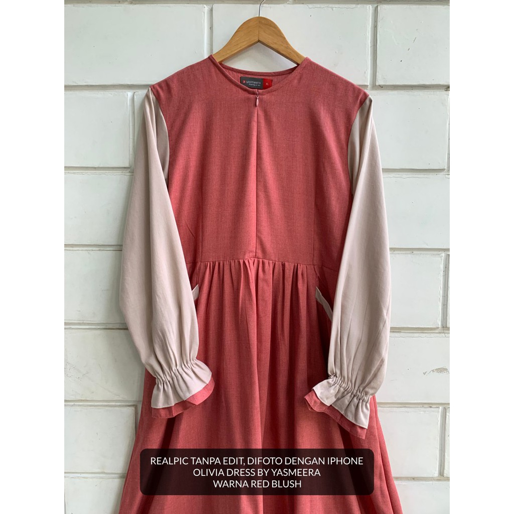 Gamis Dress Syari Busui Katun Olivia Ori by Yasmeera