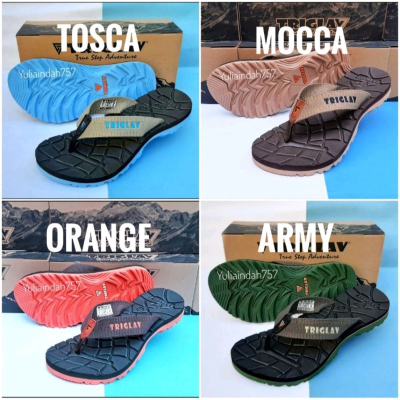 Sandal Triglav Original - Sandal Jepit Triglav Original Casual Pro Premium - Sandal Pria Outdoor - Sandal gunung triglav - Sandal Outdoor Sandal Hiking TRIGLAV