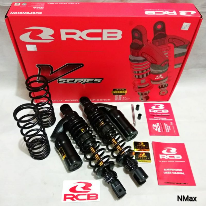 Shock Belakang RCB VS Black Series Premium 330MM Nmax PCX150 ADV