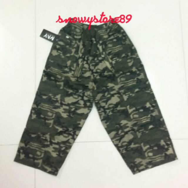 Celana Sirwal Loreng Hijau Army / Celana Cingkrang