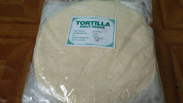 Tortilla Kulit Kebab 25 cm isi 20 Lembar Tortila Enak Tidak Mudah Sobek Bisa untuk Kebab Frozen