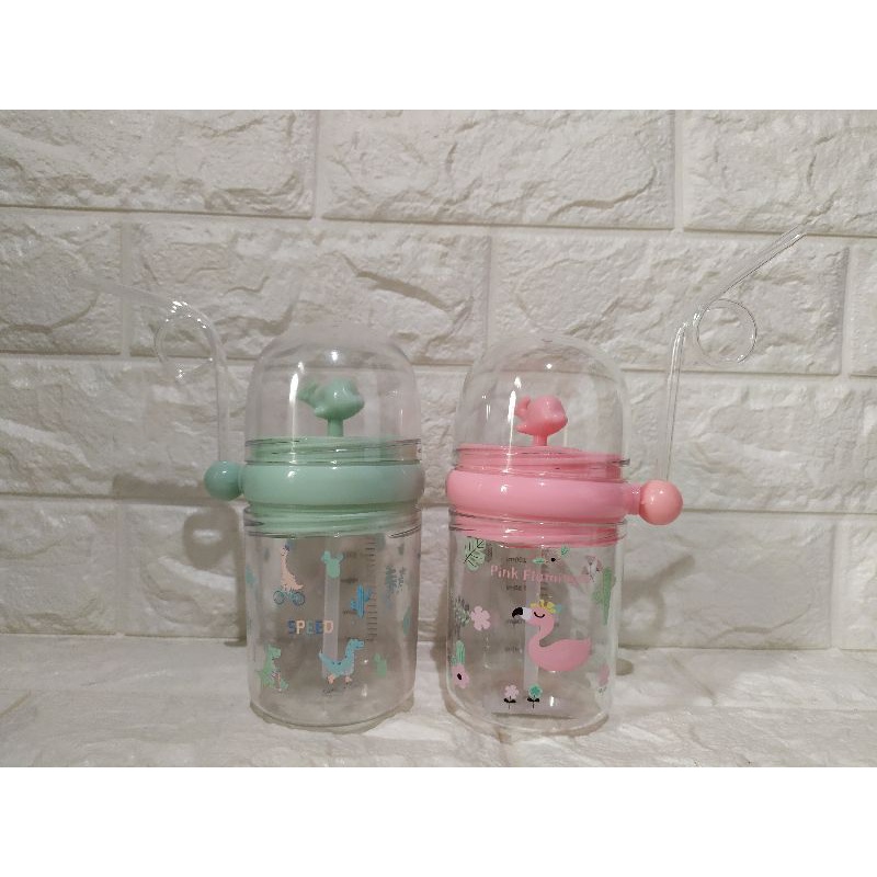 Botol Minum Anak Air Mancur Whale Fun Cup Children Pot Bottle / Botol Minum Air Mancur