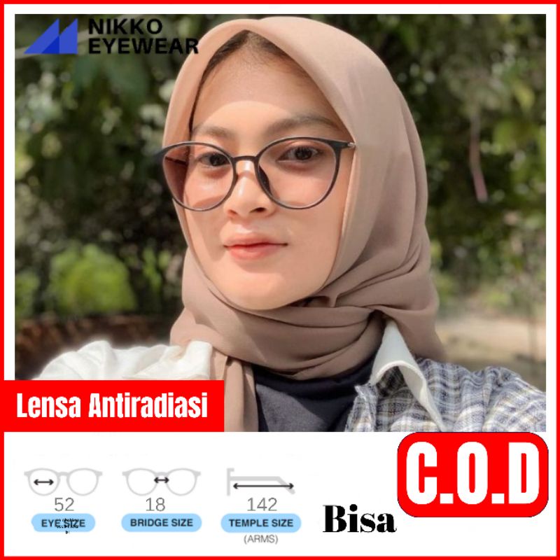 Frame Kacamata 8091 Gratis Lensa Minus
