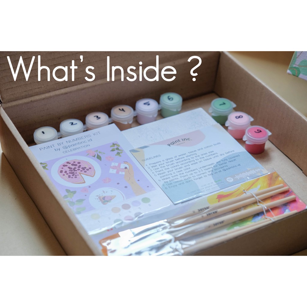 

RB Paint by Numbers Kit: Celebration Paint Inc. ID Painting Kit Paint by Number Hampers