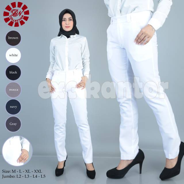 Celana Bahan Wanita Jumbo D'Naila