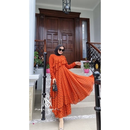 NEW ZULAIKA ONE SET KULOT POLKA MONA SYARI BY ME