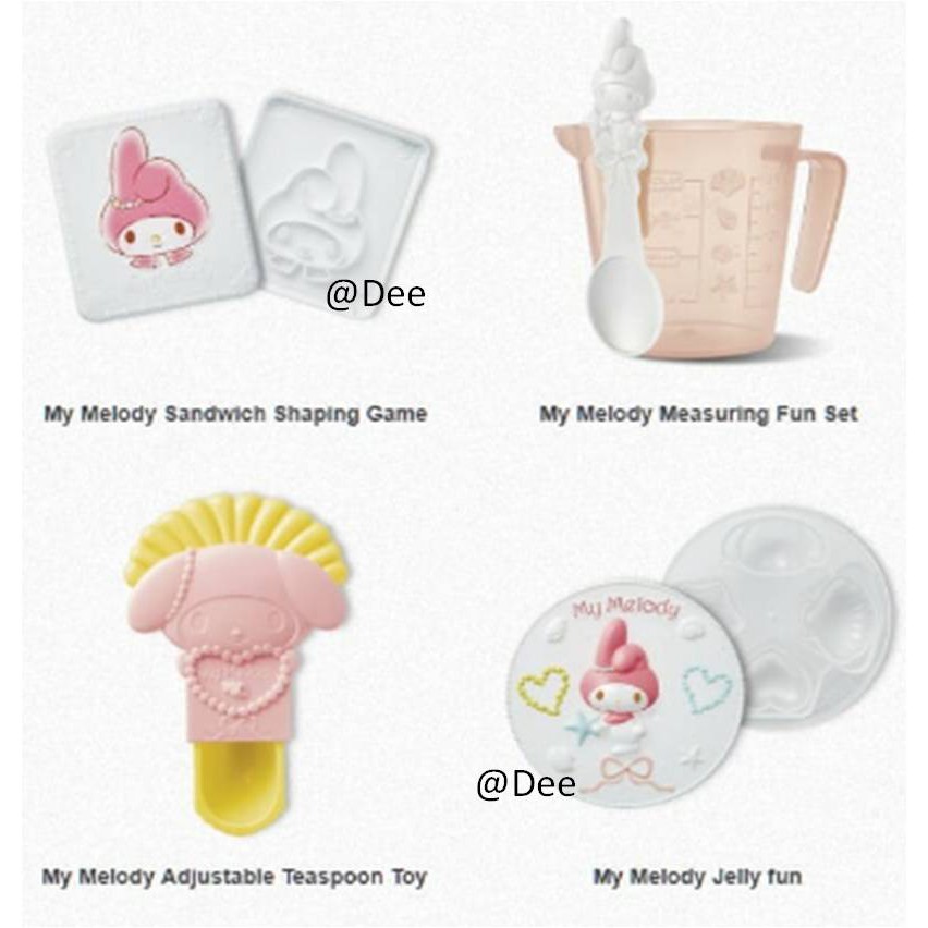 Paket Mainan Sanrio My Melody Happy Meal McDonald  2018 Baru Segel