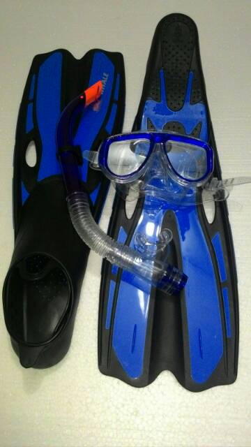 PAKET SNORKEL SEAL+ FIN KAKI KATAK WHALE