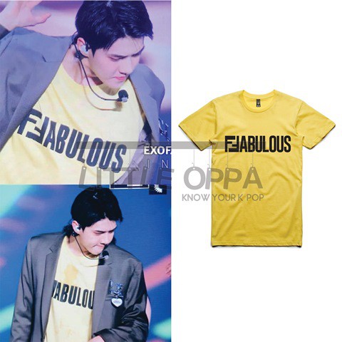 KAOS T-SHIRT IDOL FASHION SEHUN FABULOUS