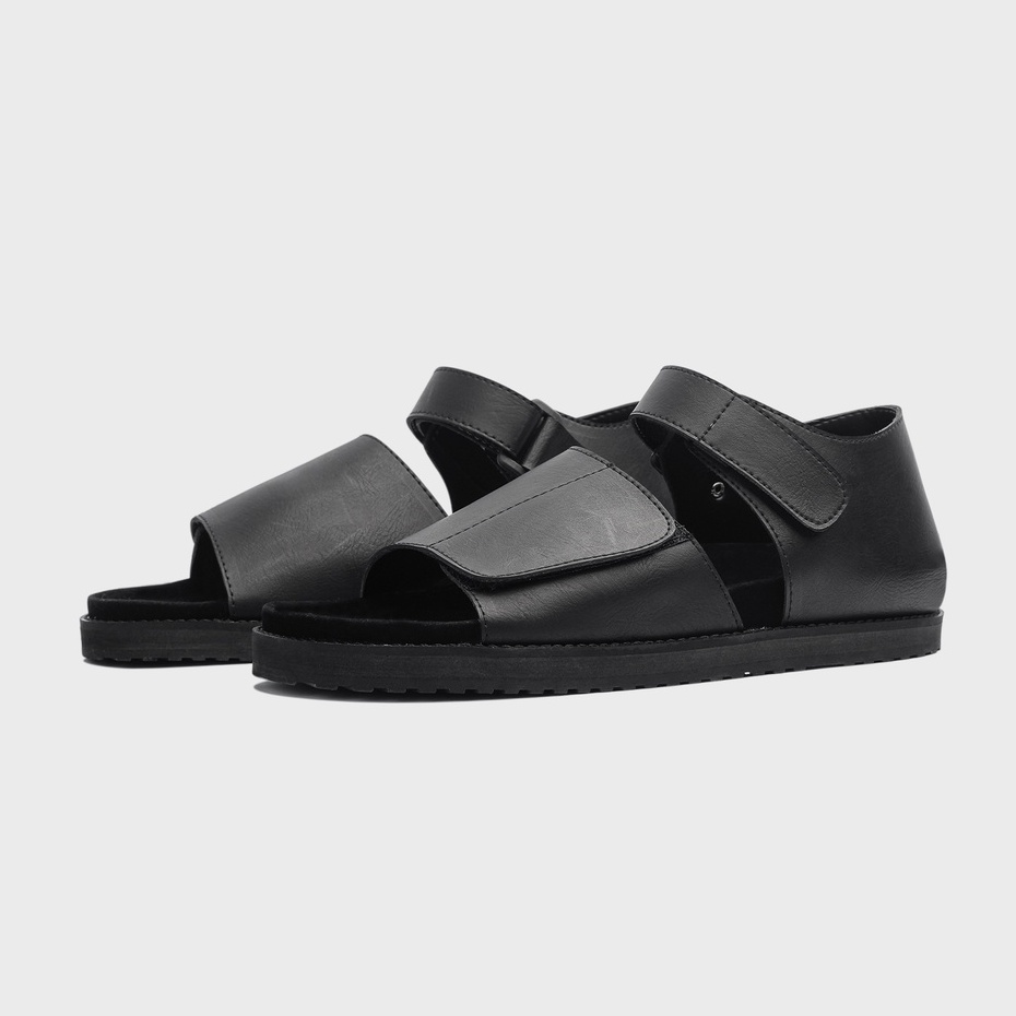 RORIN FULL BLACK |ManNeedMe x GFLAMES| Sandal Jepit Pria Casual Sendal Slide ORIGINAL