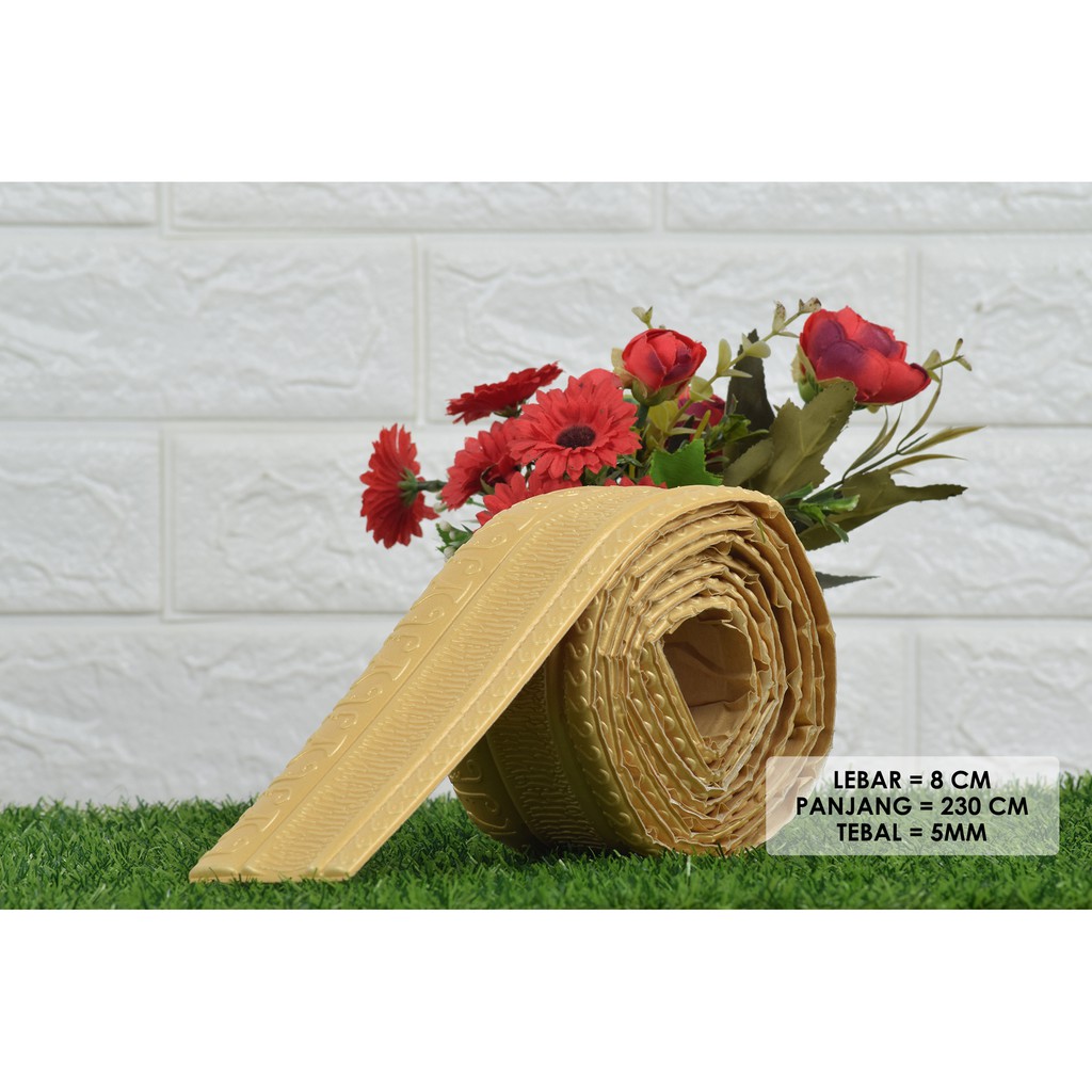 LIST FOAM WALL BORDER 3D LIS WALLPAPER BORDER STICKER WAINSCOATING-SWL04-EMAS