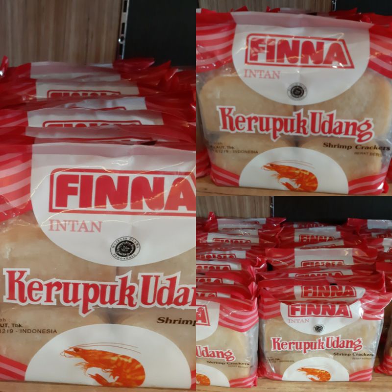 

Kerupuk Udang Finna Intan Prawn Crackers 500gram