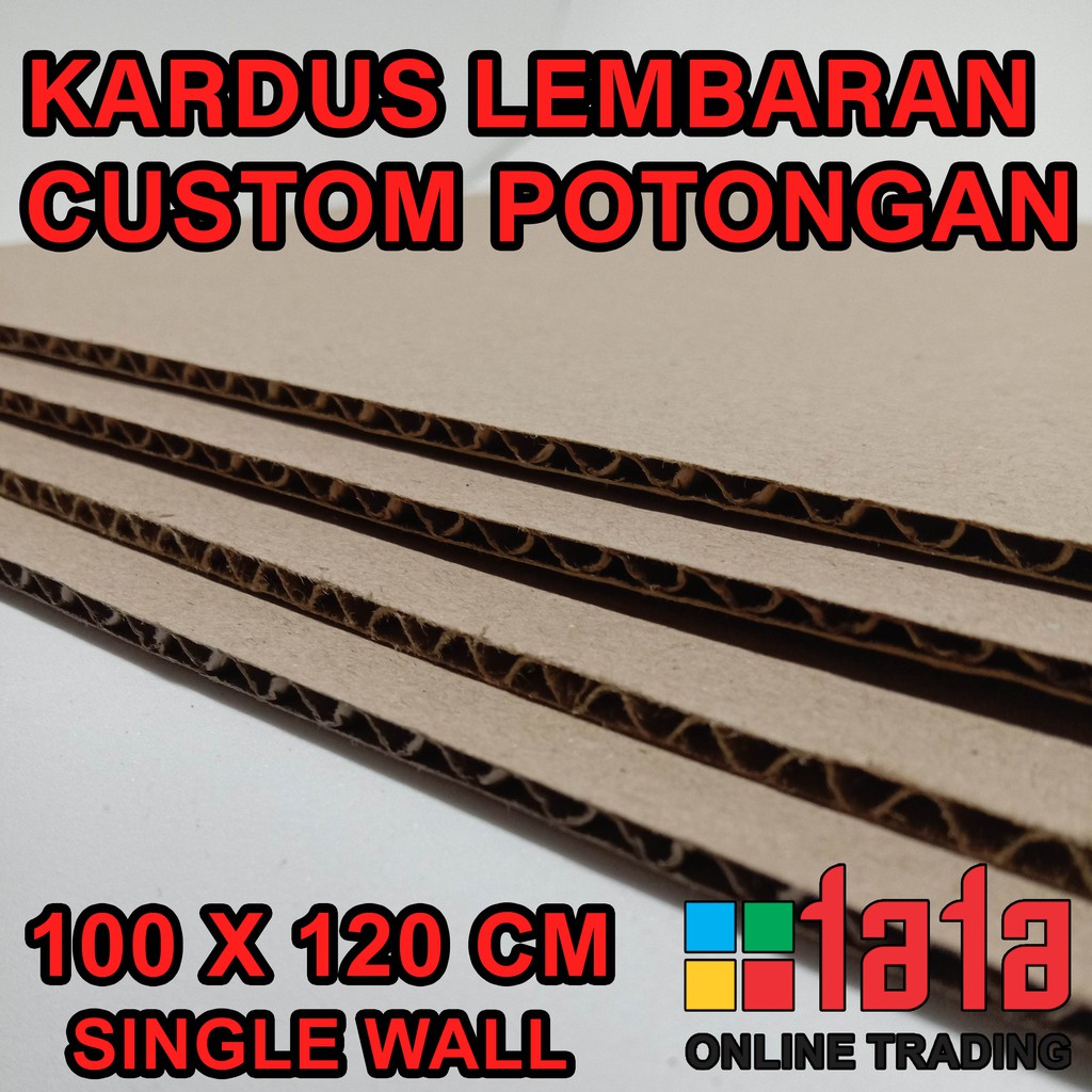 

Kardus atau Karton Lembaran Potongan Corrugated Sheet Single Wall Ukuran 100x120cm