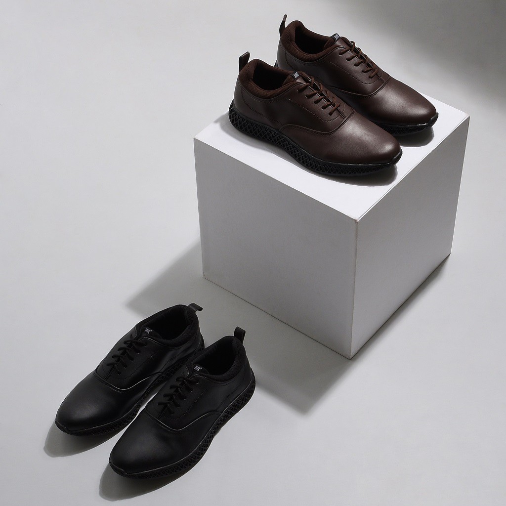 GARRICK BLACK ORIGINAL x JACK Sepatu Formal Full Hitam Tali Pria Pantofel Kerja Kantor Dinas Resmi Guru Kantoran Wisuda Kuliah Pesta Pernikahan Kondangan Nikah Undangan Wedding Modern Oxford Casual Derby Semi Kulit Premium Footwear Keren Terbaru Kekinian