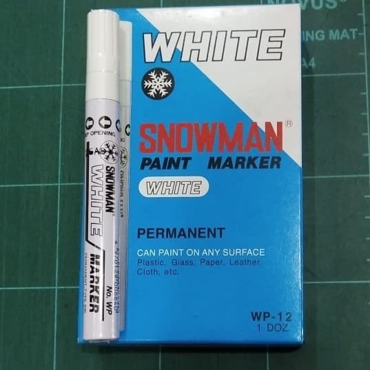 

Sale!!! Spidol Paint Marker White Wp-12 Snowman Terbatas