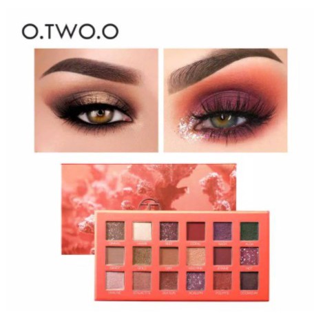 O.TWO.O Palet Eyeshadow Isi 18 Warna Glitter 9995