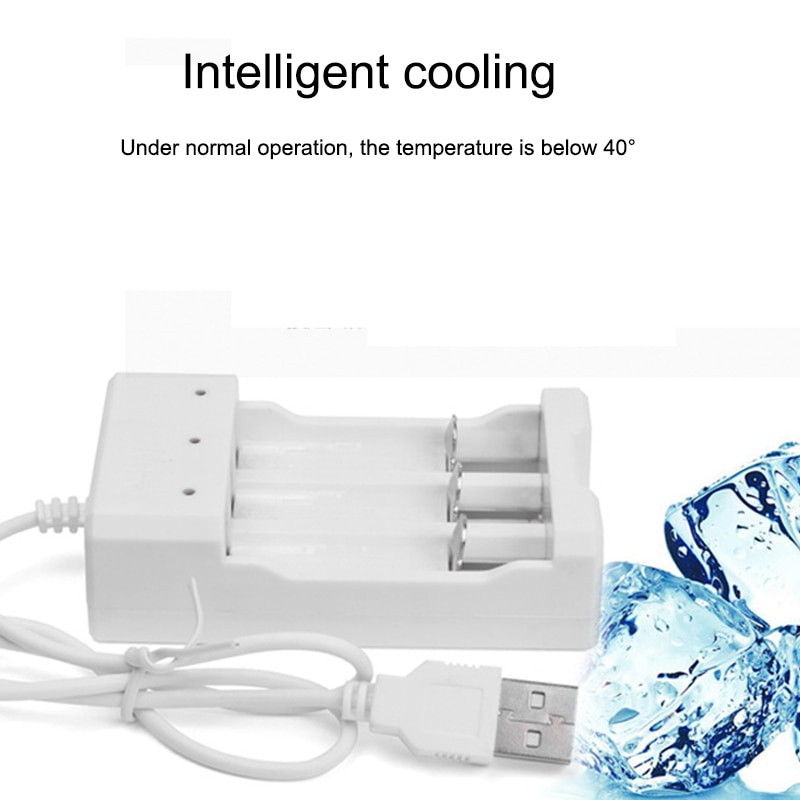 Charger Baterai Murah USB Plug 4 Slot AA AAA - Putih