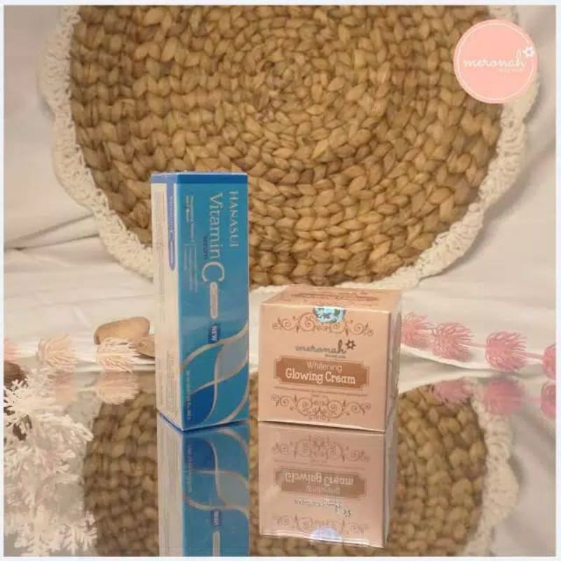 Meronah Glowing Cream + Serum Hanasui