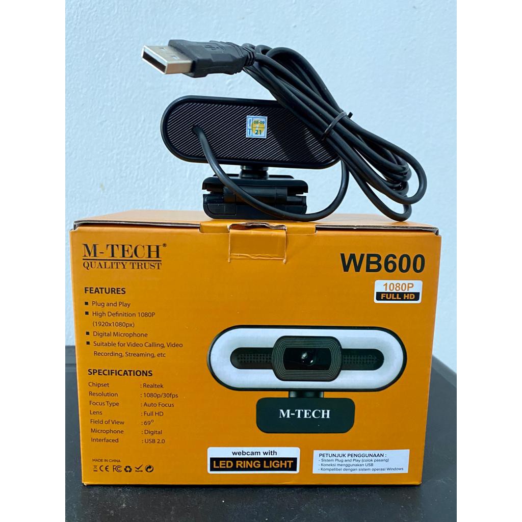 Webcam M-Tech WB600 1080p FULL HD with microphone