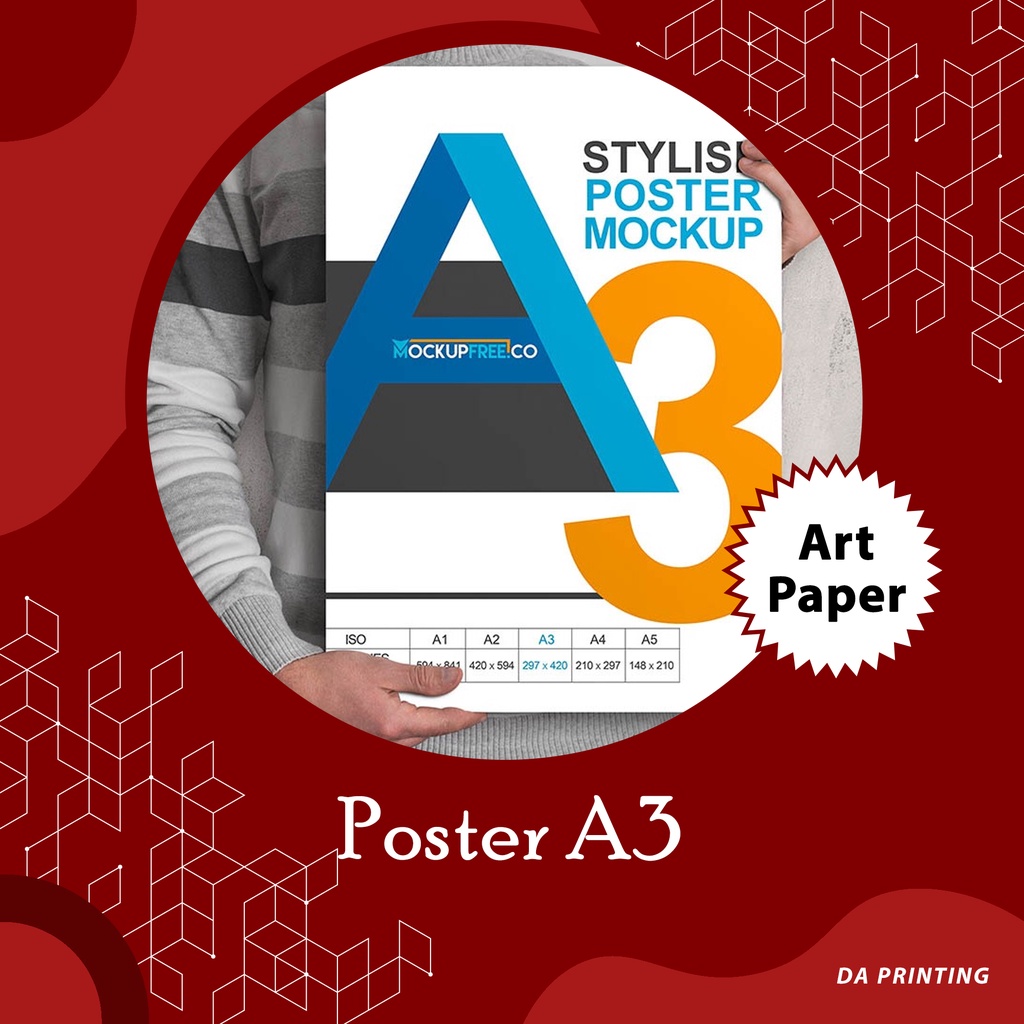 [DA PRINTING] Cetak Poster Satuan Ukuran A3 Murah Surabaya