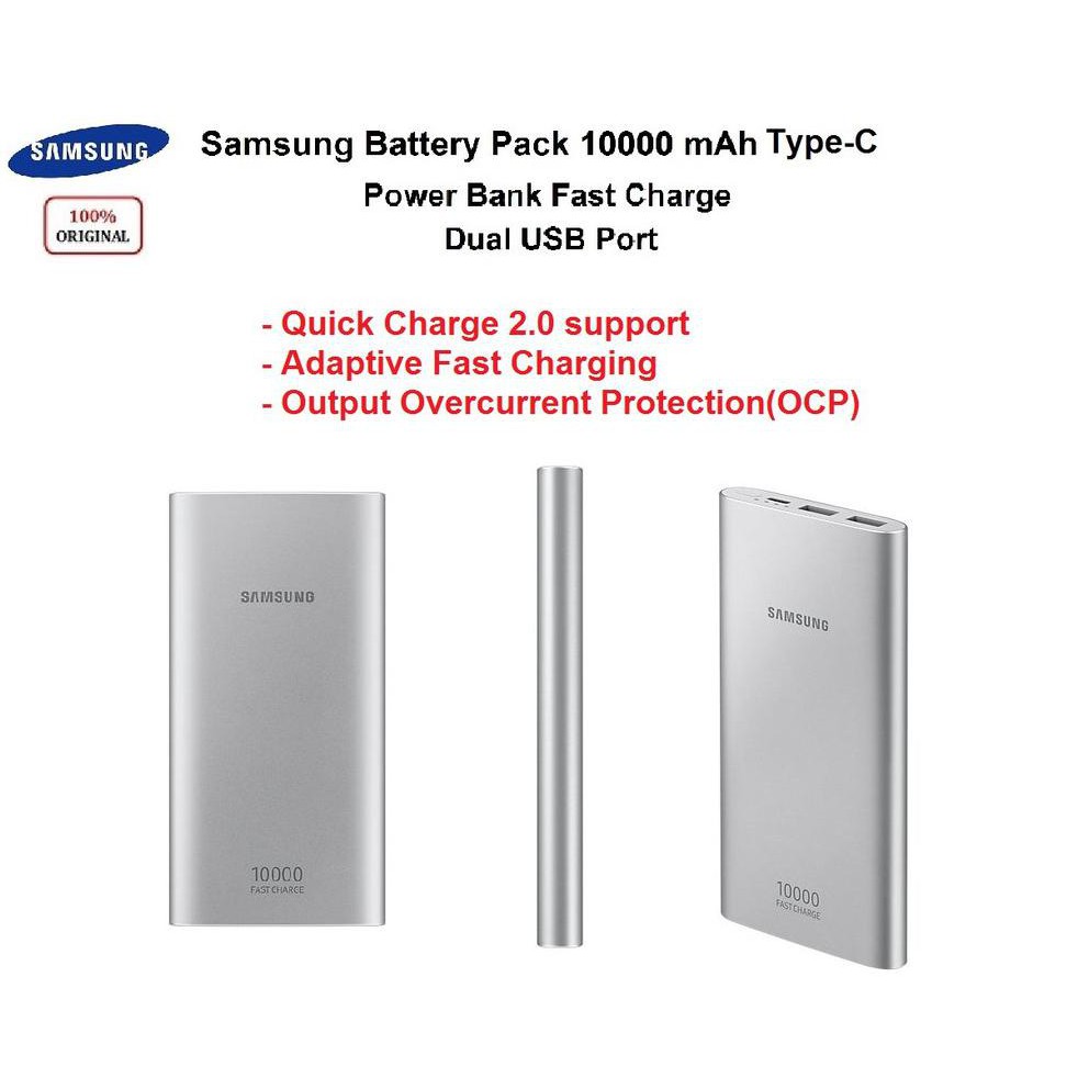 Diskon Original Samsung Power Bank 10000 Mah Type C - Battery Pack 10000Mah Fast Charging Type-C