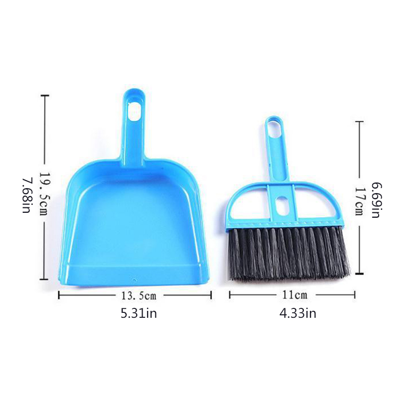 Pengki Dan Sikat Dapur Plastik Mini Pembersih Meja Sweeper Dust Pan Set Alat Pembersih Debu Sikat Keyboard Desktop