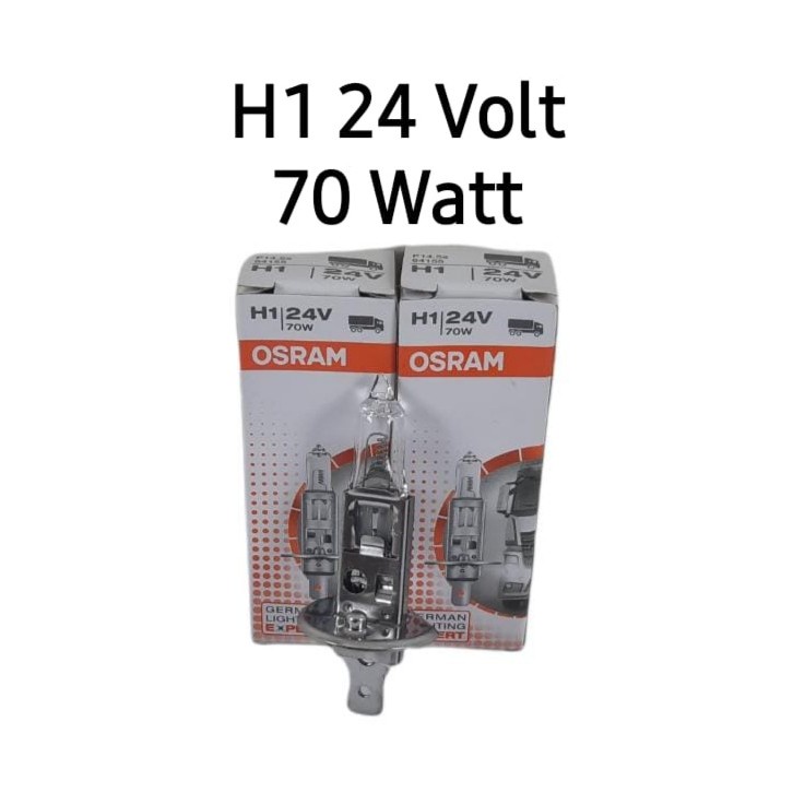 OSRAM H1 H-1 24V 70W Bohlam Lampu Fog Lamp Foglam Headlamp Halogen