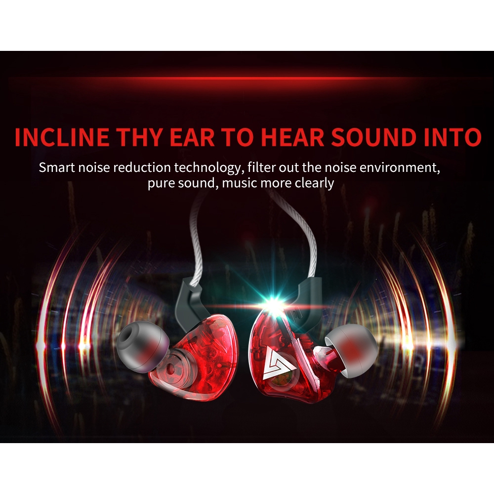 QKZ Earphone HiFi Dengan Mic - QKZ-CK5 - Biru