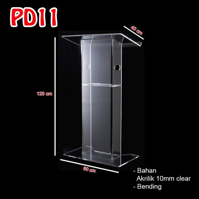 Jual Podium Akrilik Bisa Custom - Acrylic Podium CSPD11 | Shopee Indonesia