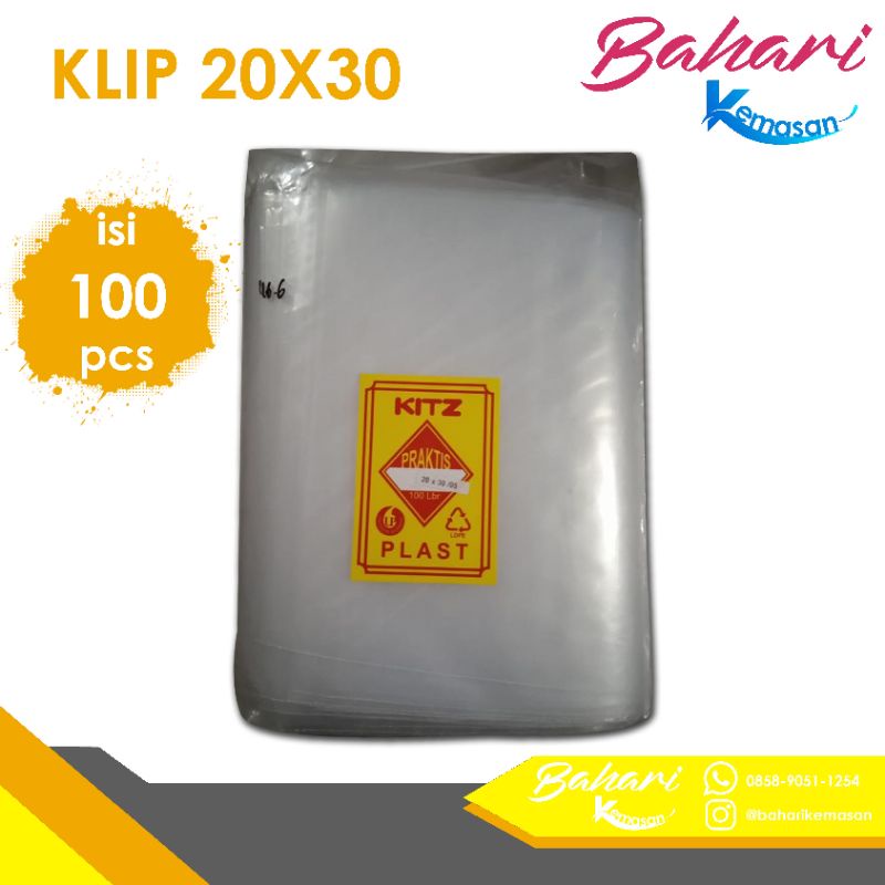 PLASTIK KLIP 20X30 ziplock